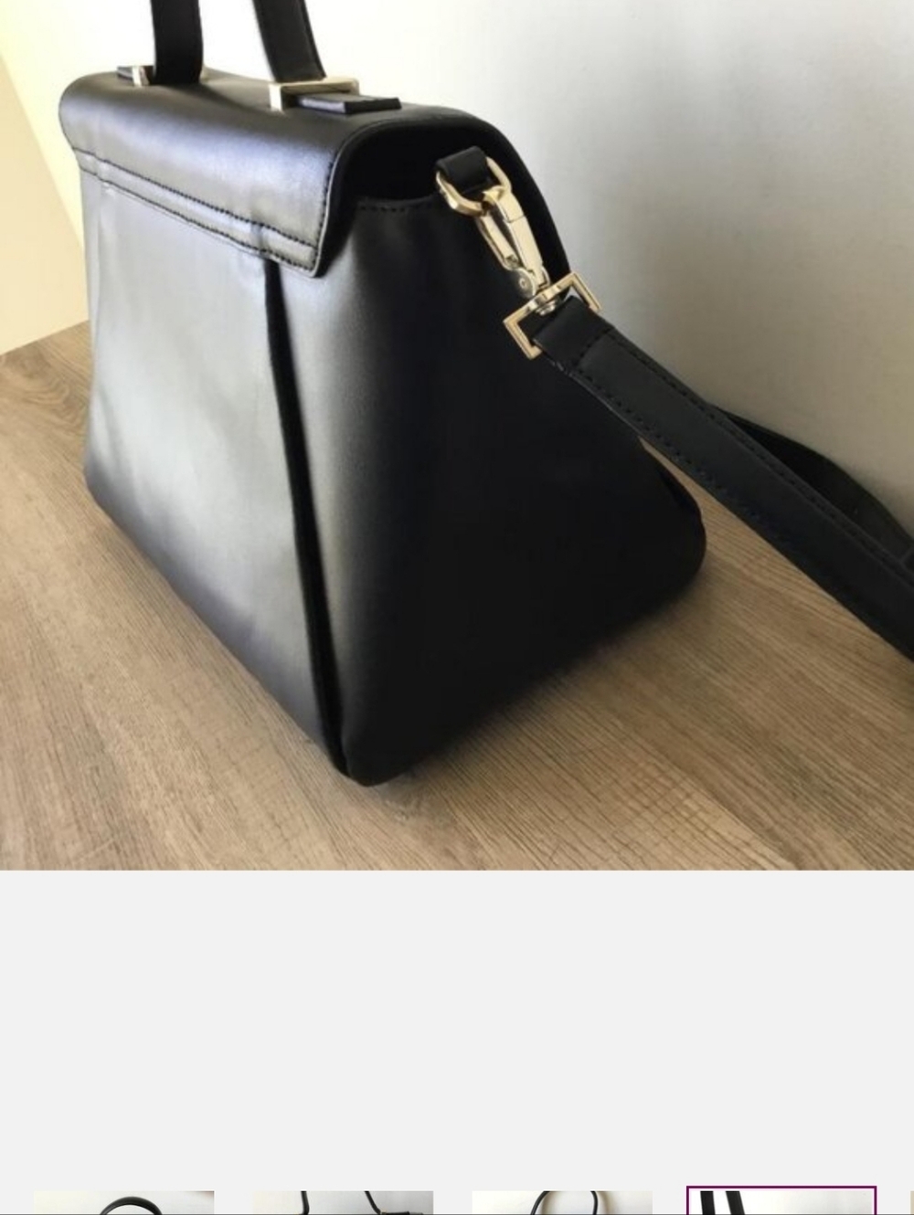 Kate Spade Black Camden Way  Top-Handle/Crossbody Satchel with Gold Hardware - Picture 4 of 8